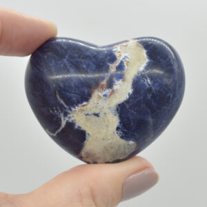 Sodalite Crystal Puffy Heart - 70 grams - #12
