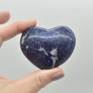 Sodalite Crystal Puffy Heart - 90 grams - #14