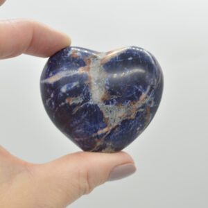 Sodalite Crystal Puffy Heart - 93 grams - #13