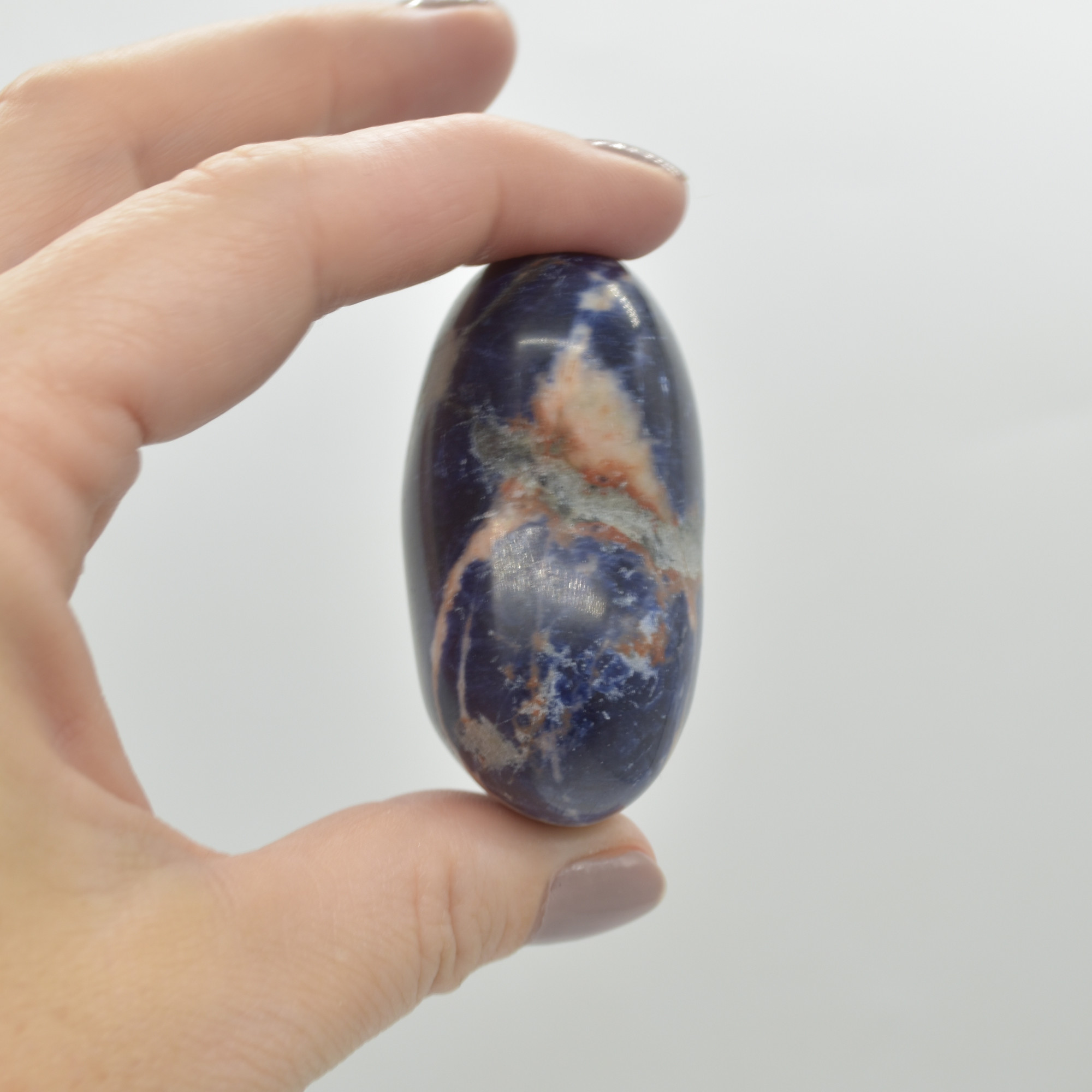 Sodalite Crystal Puffy Heart - 93 grams - #13 - Image 2