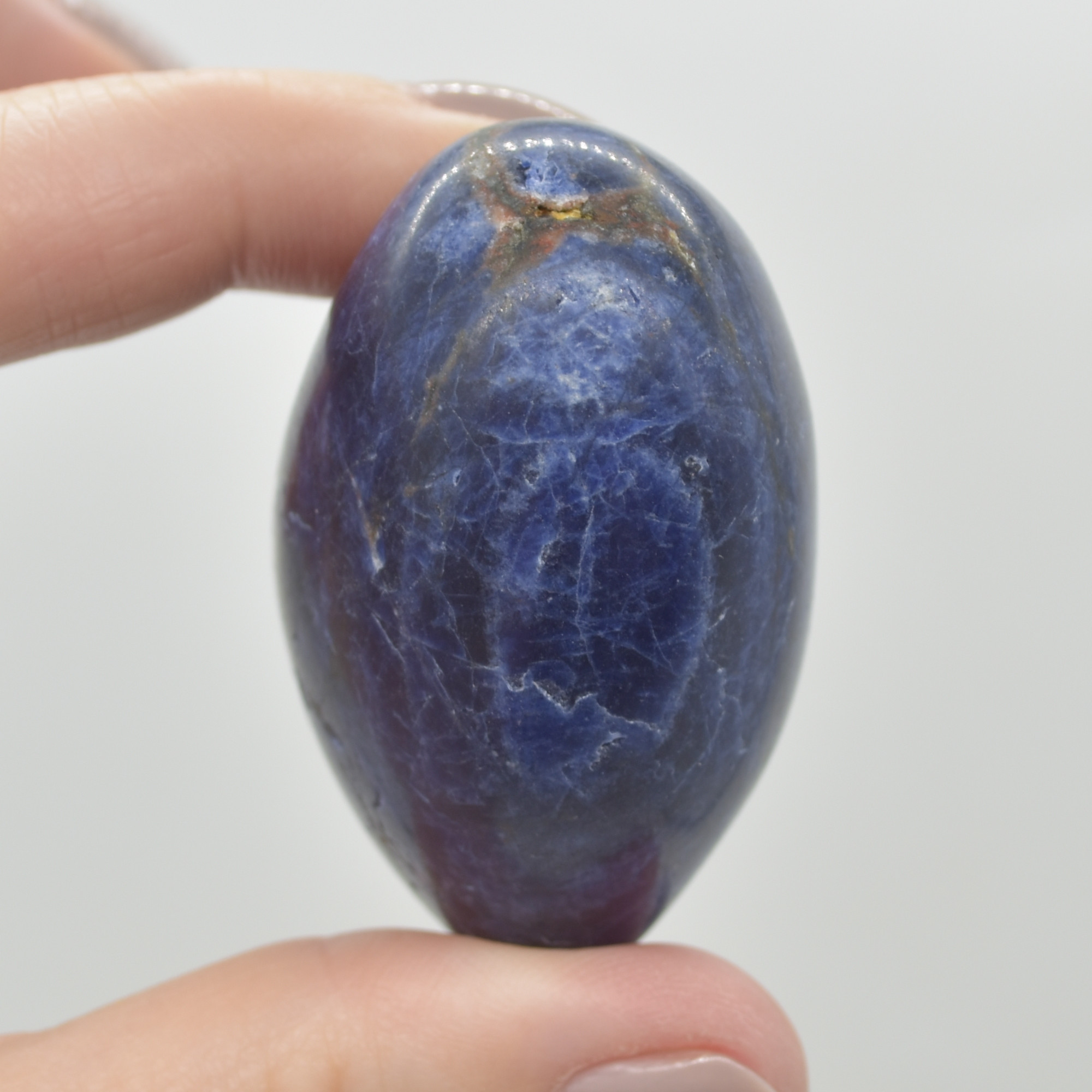 Sodalite Crystal Puffy Heart - 95 grams - #11 - Image 2