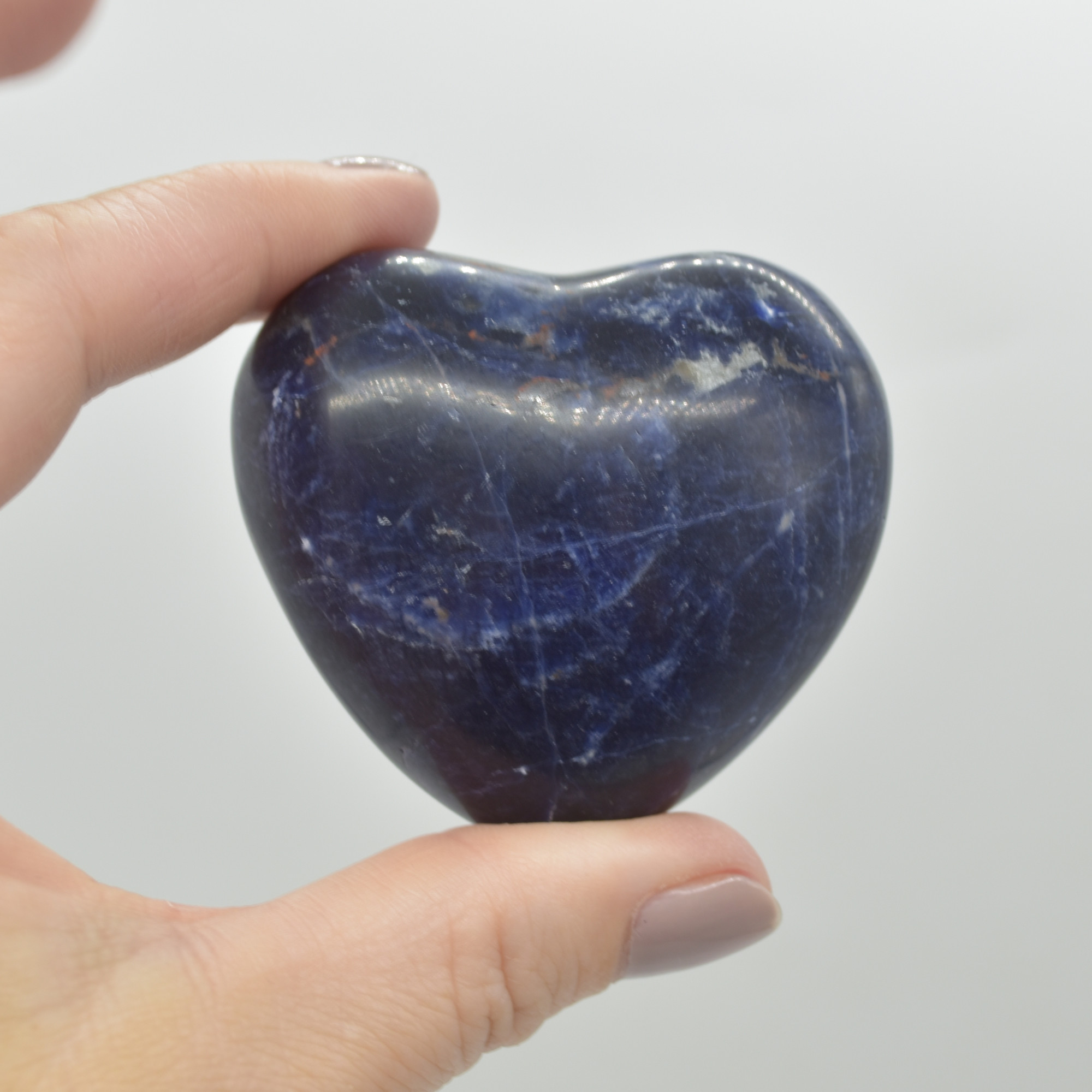 Sodalite Crystal Puffy Heart - 106 grams - #7 - Image 3