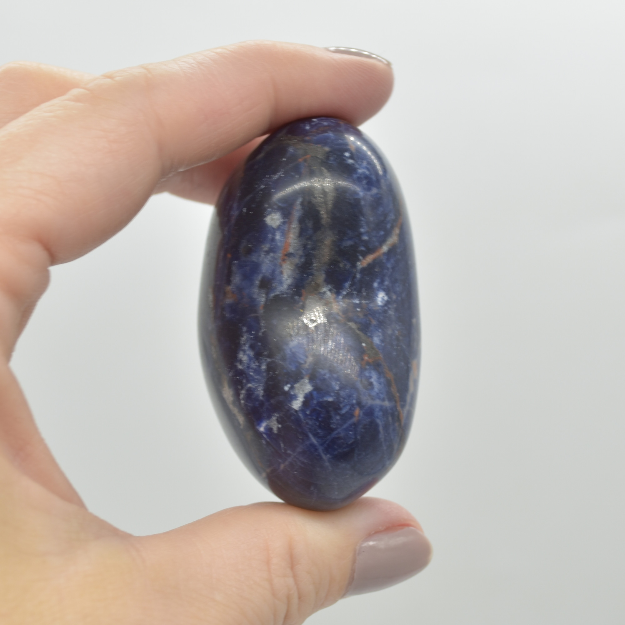 Sodalite Crystal Puffy Heart - 106 grams - #7 - Image 4