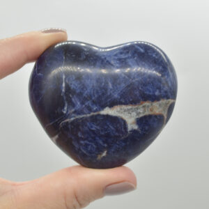 Sodalite Crystal Puffy Heart - 134 grams - #3