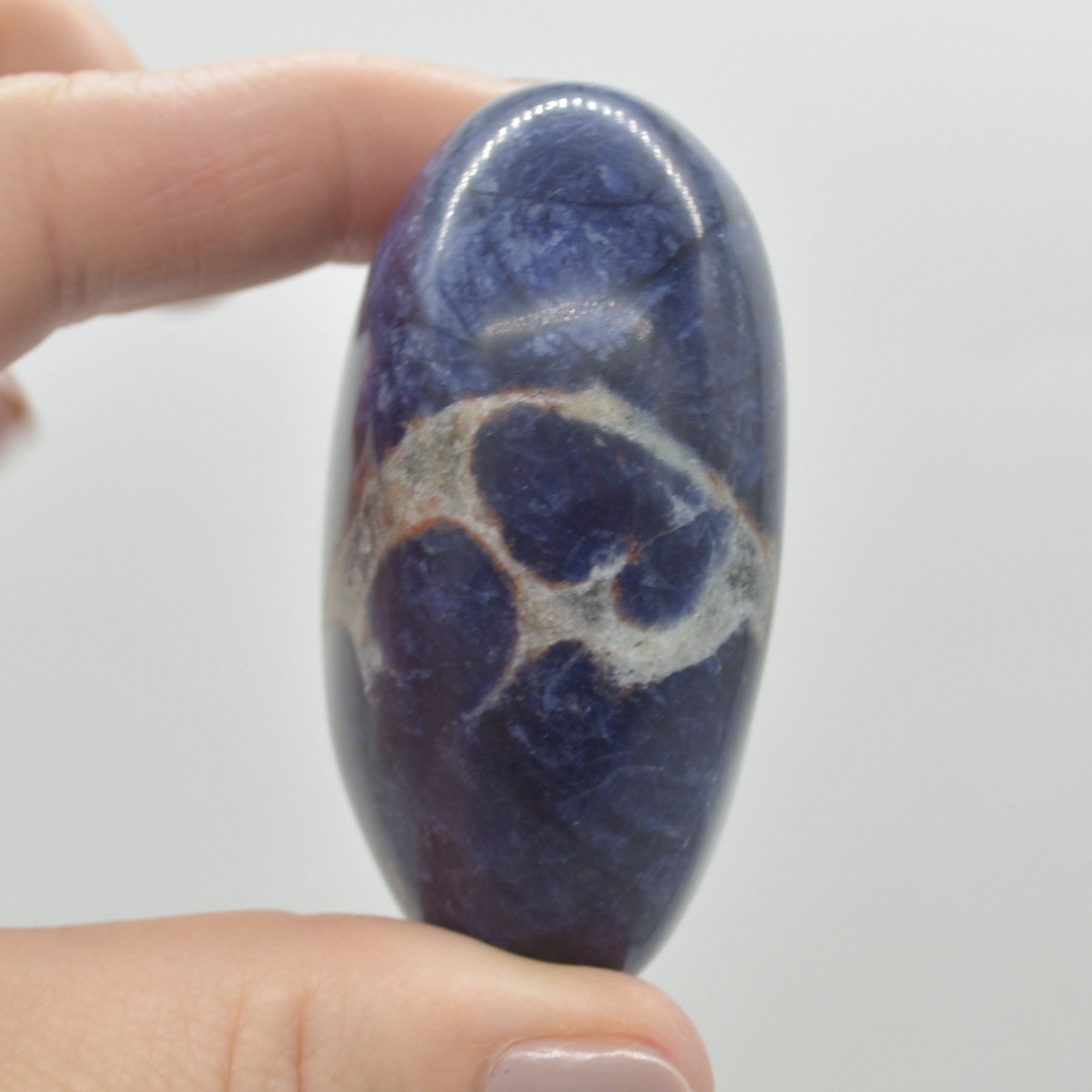 Sodalite Crystal Puffy Heart - 134 grams - #3 - Image 2