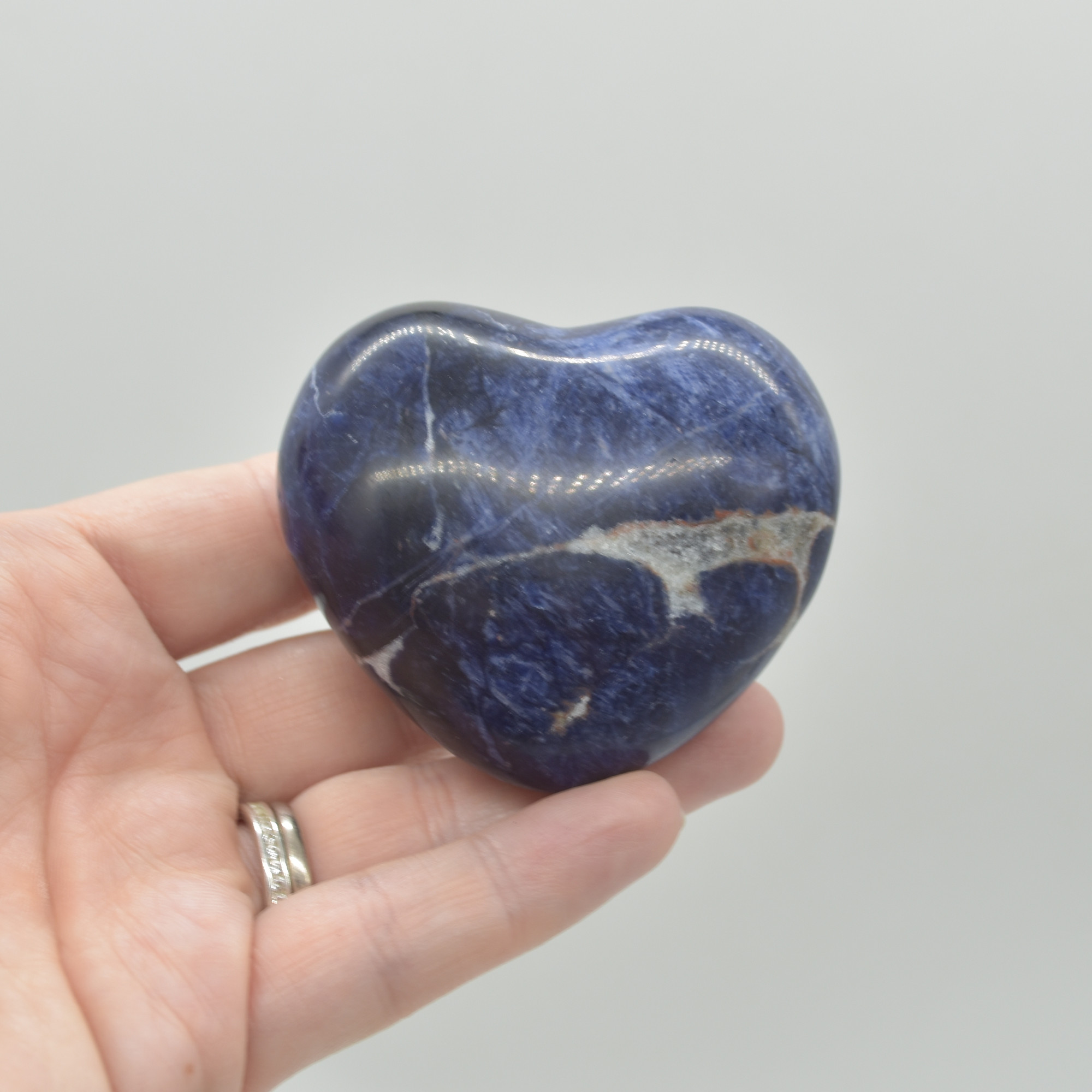 Sodalite Crystal Puffy Heart - 134 grams - #3 - Image 5