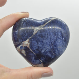Sodalite Crystal Puffy Heart - 200 grams - #2