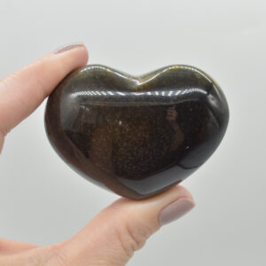 Blue Tigers Eye Crystal Puffy Heart - 111 grams - #3