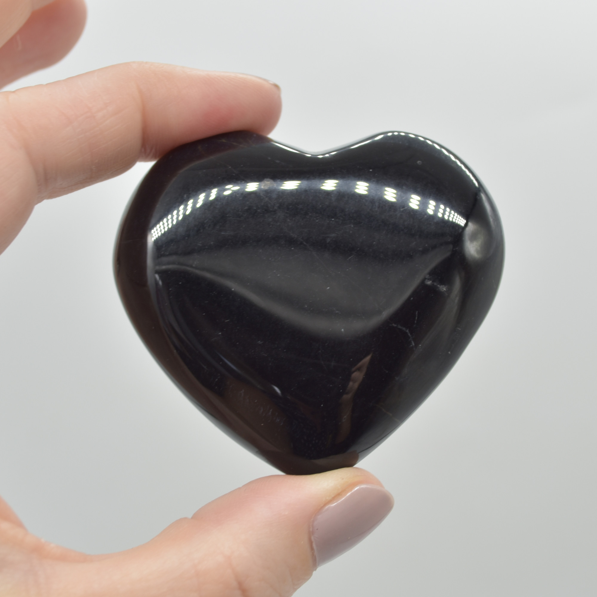 Blue Tigers Eye Crystal Puffy Heart - 81 grams - #5 - Image 3