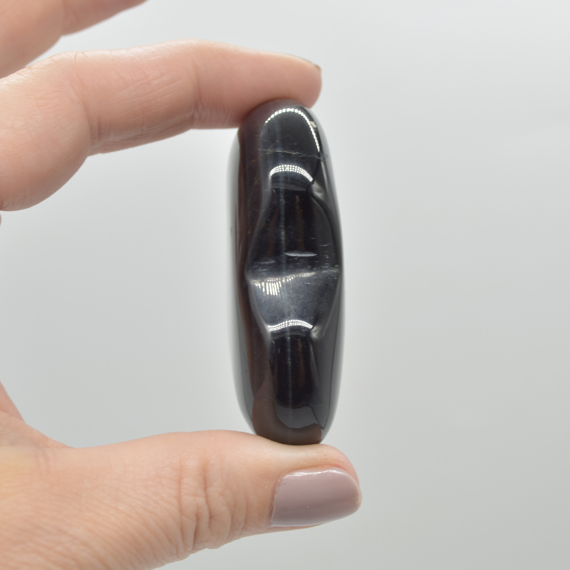 Blue Tigers Eye Crystal Puffy Heart - 81 grams - #5 - Image 4