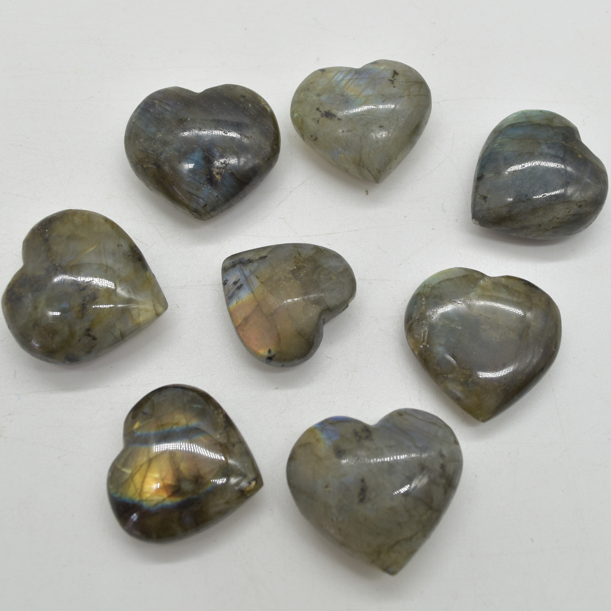 Labradorite Crystal Puffy Heart - 2cm - 2.5cm - 1 Count - Image 2