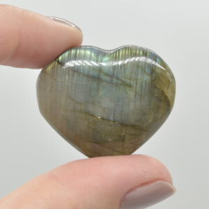 Labradorite Crystal Puffy Heart - 3cm -  1 Count