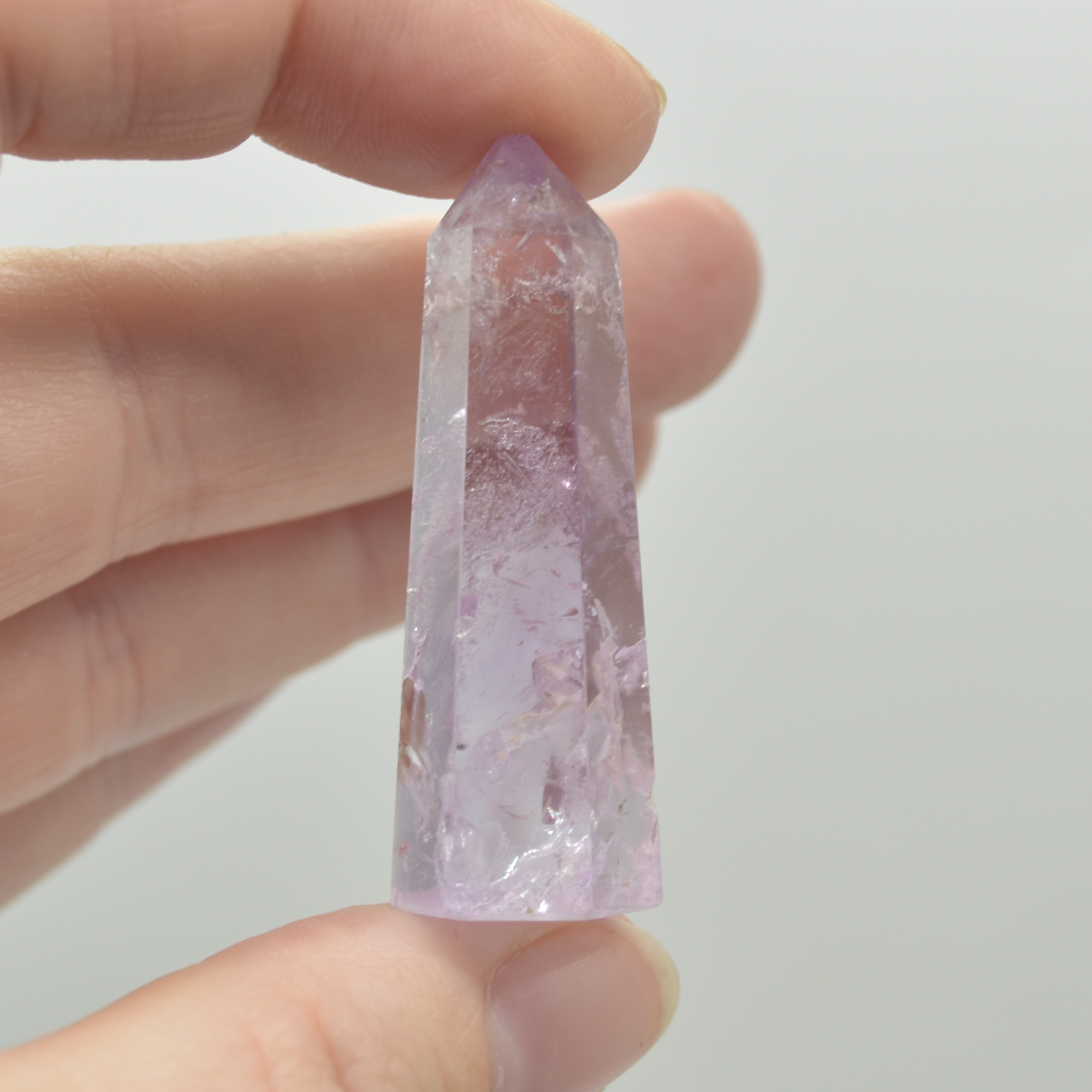 Brazil Amethyst Quartz Crystal Point, Tower, Wand - 1 Count - choose from 4 sizes - Image 3
