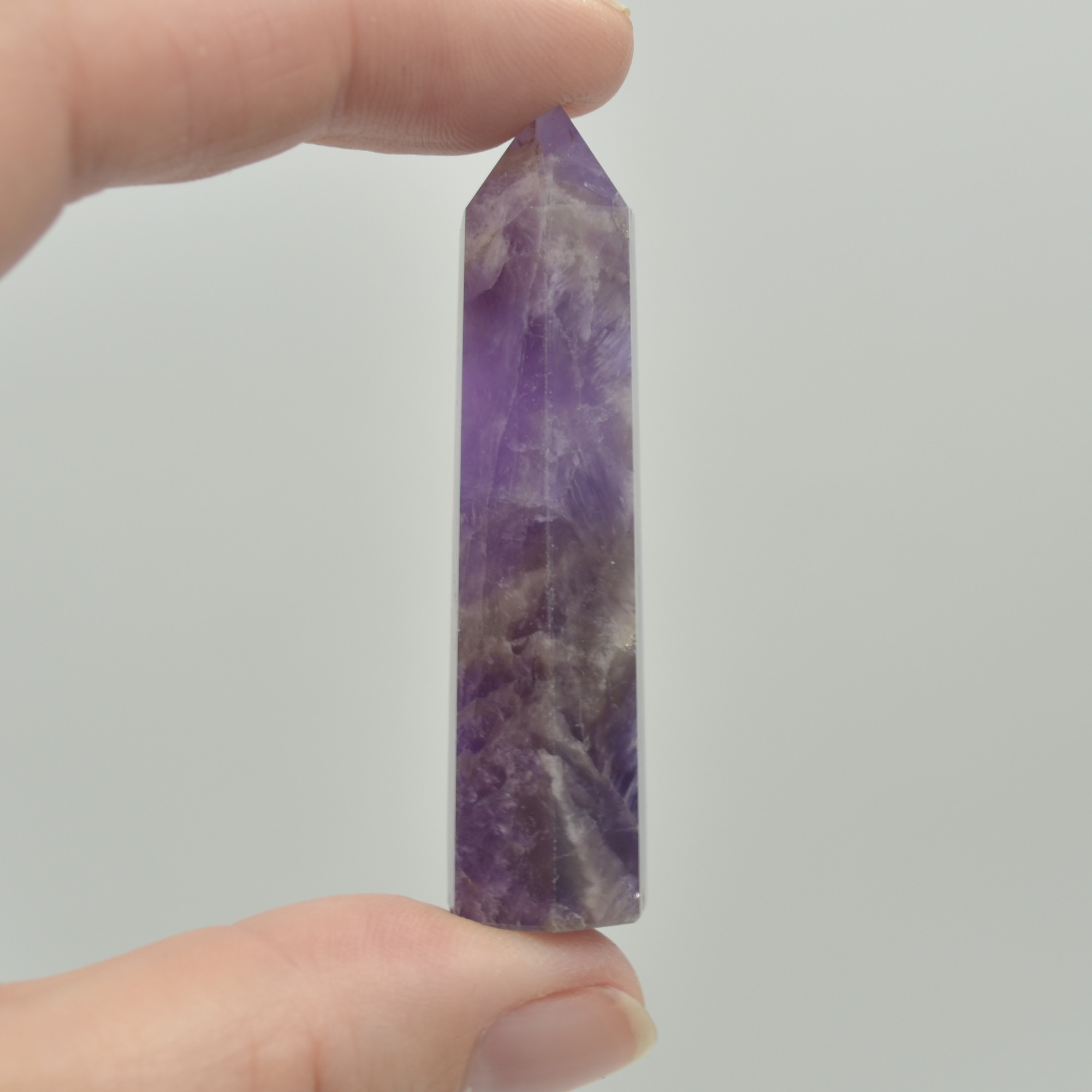 Brazil Amethyst Quartz Crystal Point, Tower, Wand - 1 Count - choose from 4 sizes - Image 7