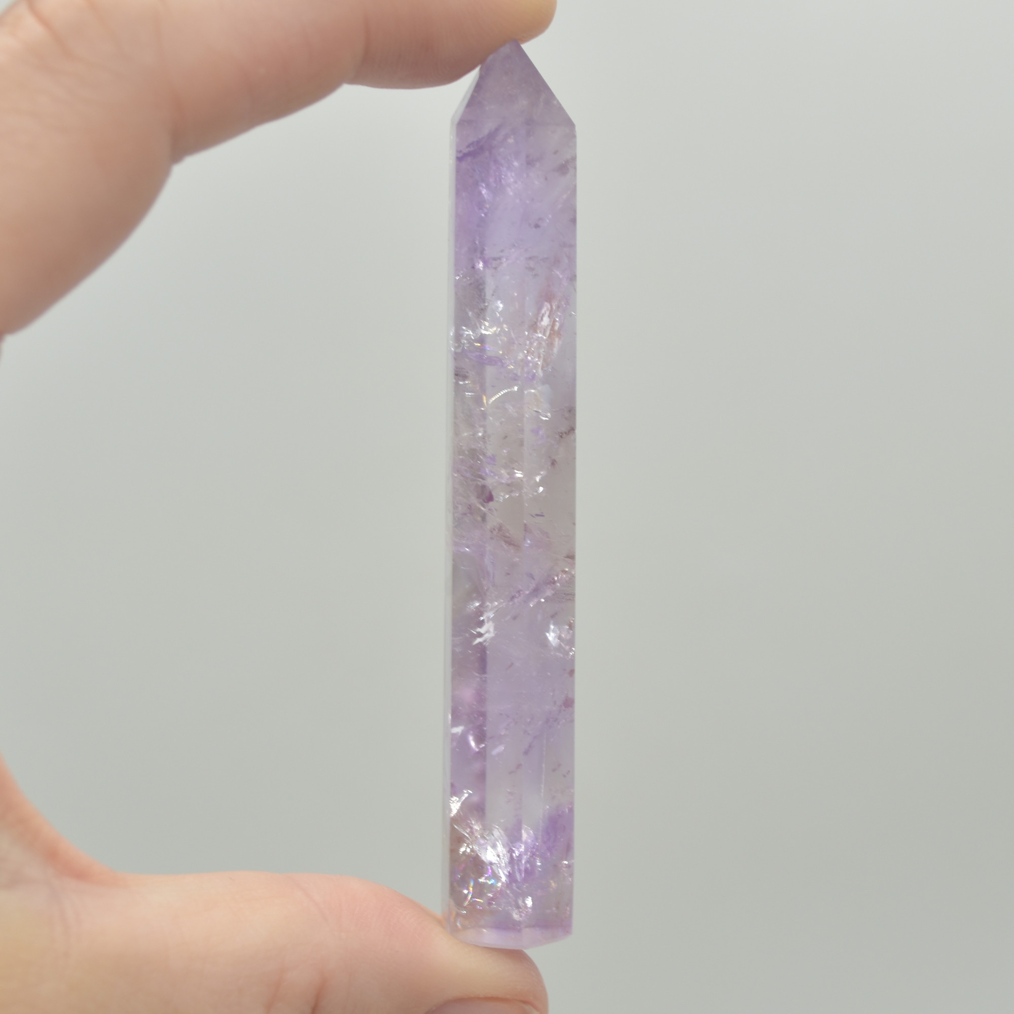 Brazil Amethyst Quartz Crystal Point, Tower, Wand - 1 Count - choose from 4 sizes - Image 12