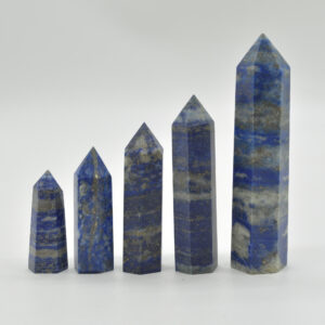 Lapis Lazuli Crystal Point, Tower, Wand - 1 Count - choose from 5 sizes