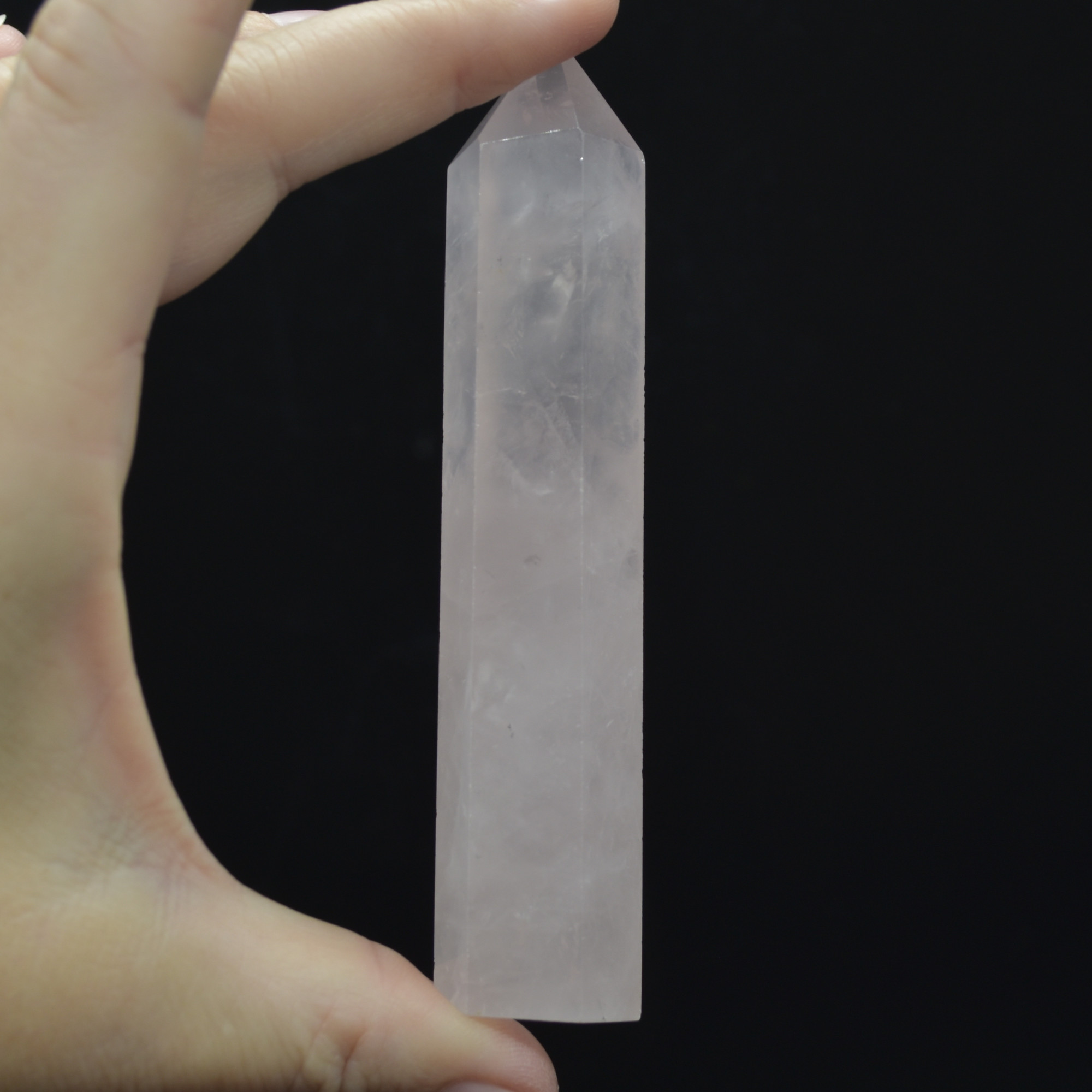 Madagascar Rose Quartz Crystal Point ,Tower, Wand - 1 Count - choose from 3 sizes - Image 10