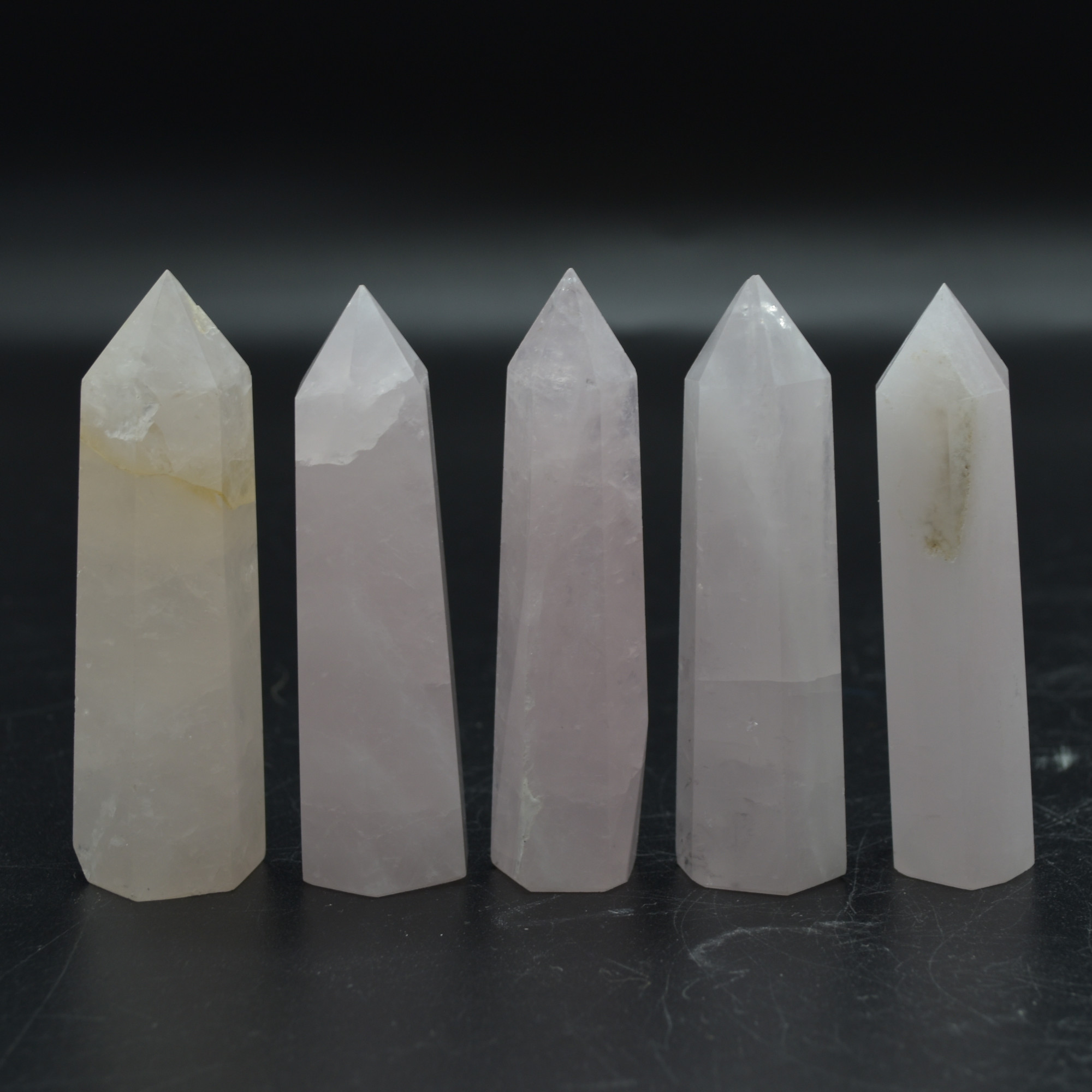 Madagascar Rose Quartz Crystal Point ,Tower, Wand - 1 Count - choose from 3 sizes - Image 2