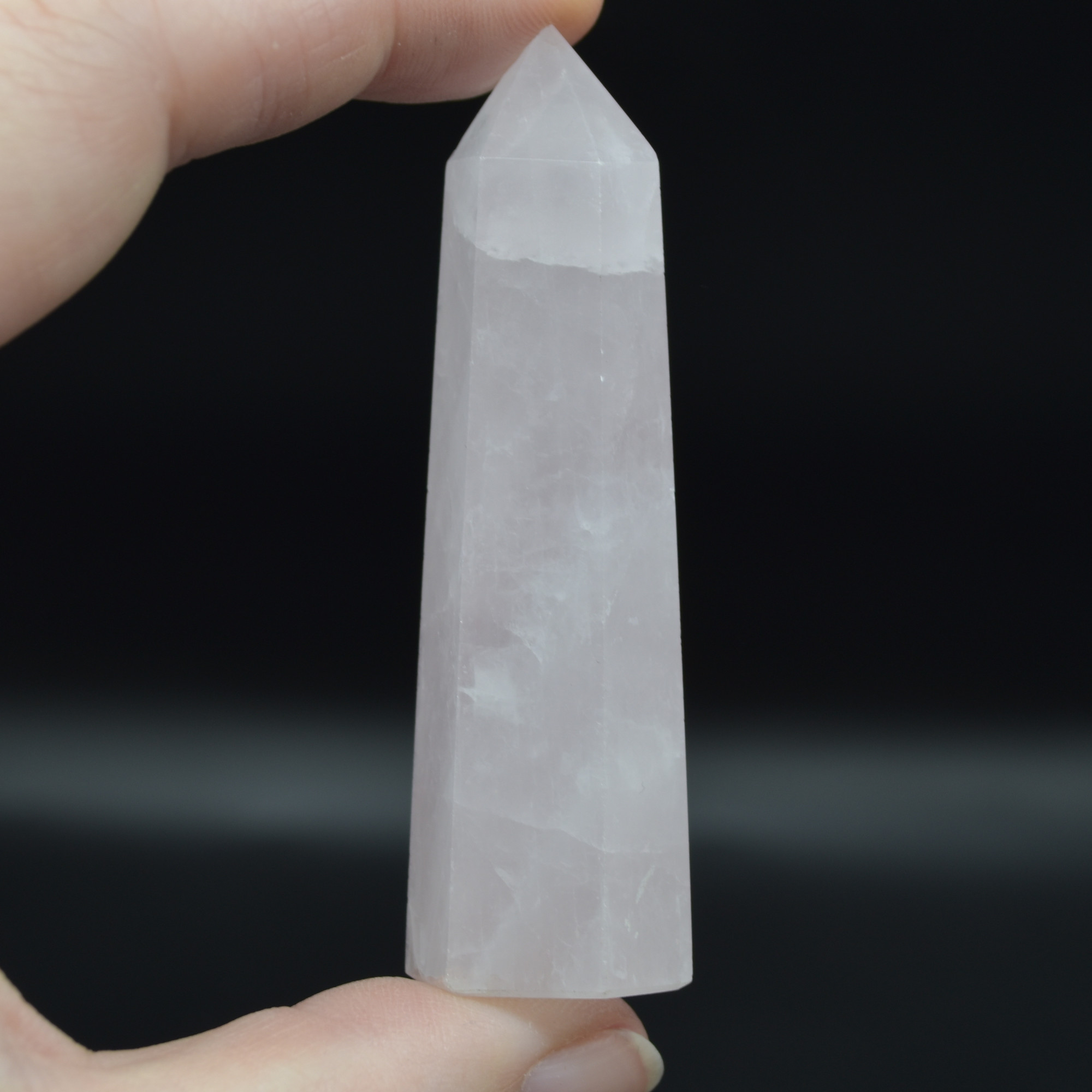 Madagascar Rose Quartz Crystal Point ,Tower, Wand - 1 Count - choose from 3 sizes - Image 3