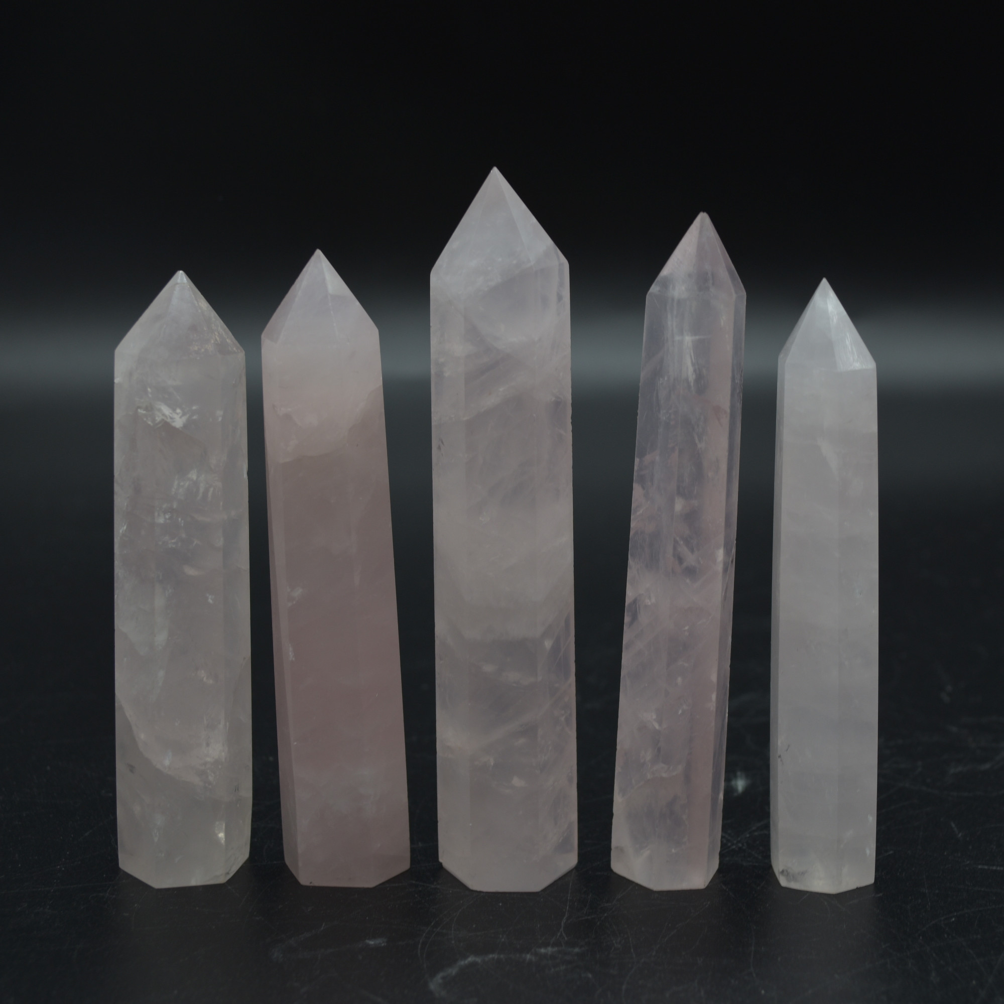 Madagascar Rose Quartz Crystal Point ,Tower, Wand - 1 Count - choose from 3 sizes - Image 5