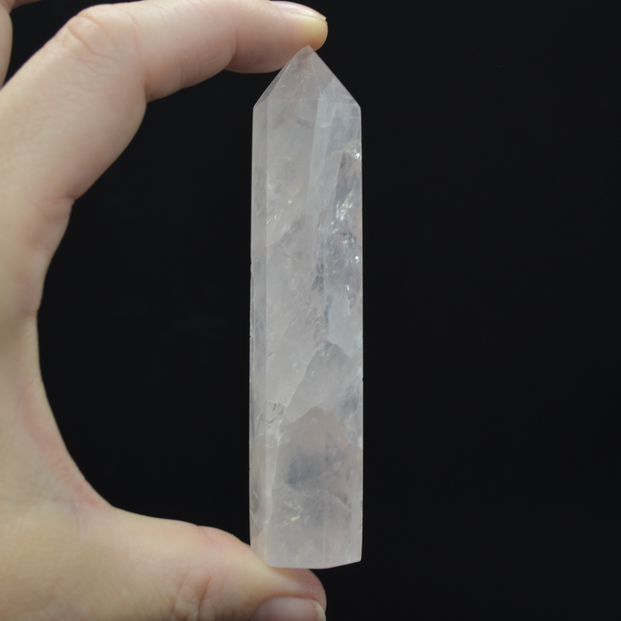 Madagascar Rose Quartz Crystal Point ,Tower, Wand - 1 Count - choose from 3 sizes - Image 6
