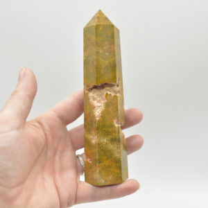 Ocean Jasper Crystal Point, Tower, Wand - 264 grams - #03
