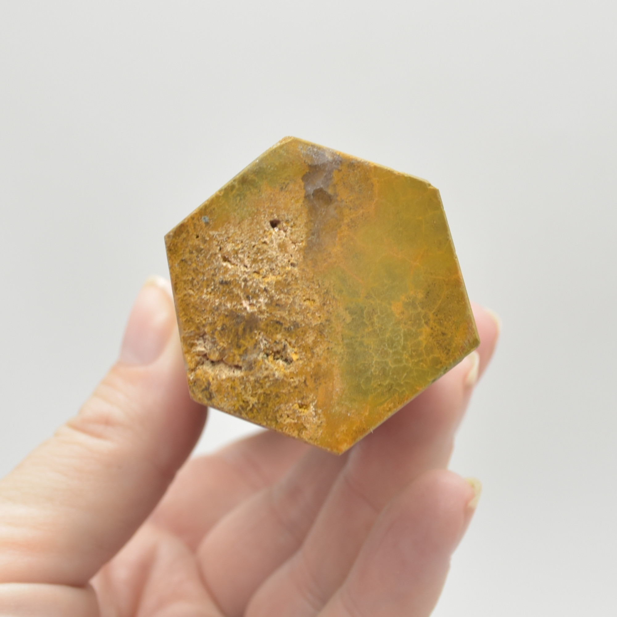 Ocean Jasper Crystal Point, Tower, Wand - 264 grams - #03 - Image 4