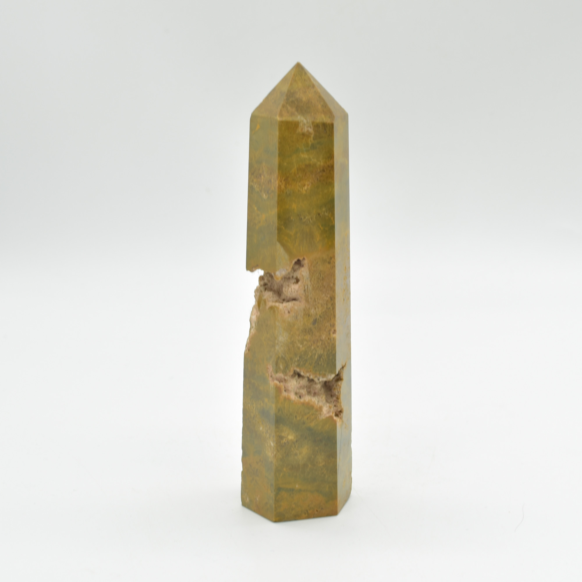 Ocean Jasper Crystal Point, Tower, Wand - 264 grams - #03 - Image 6