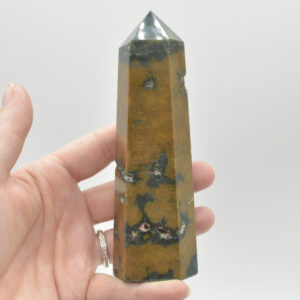 Ocean Jasper Crystal Point, Tower, Wand - 269 grams - #04