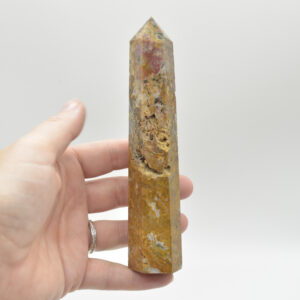 Ocean Jasper Crystal Point, Tower, Wand - 180 grams - #06