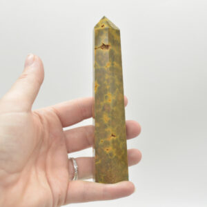 Ocean Jasper Crystal Point, Tower, Wand - 186 grams - #07