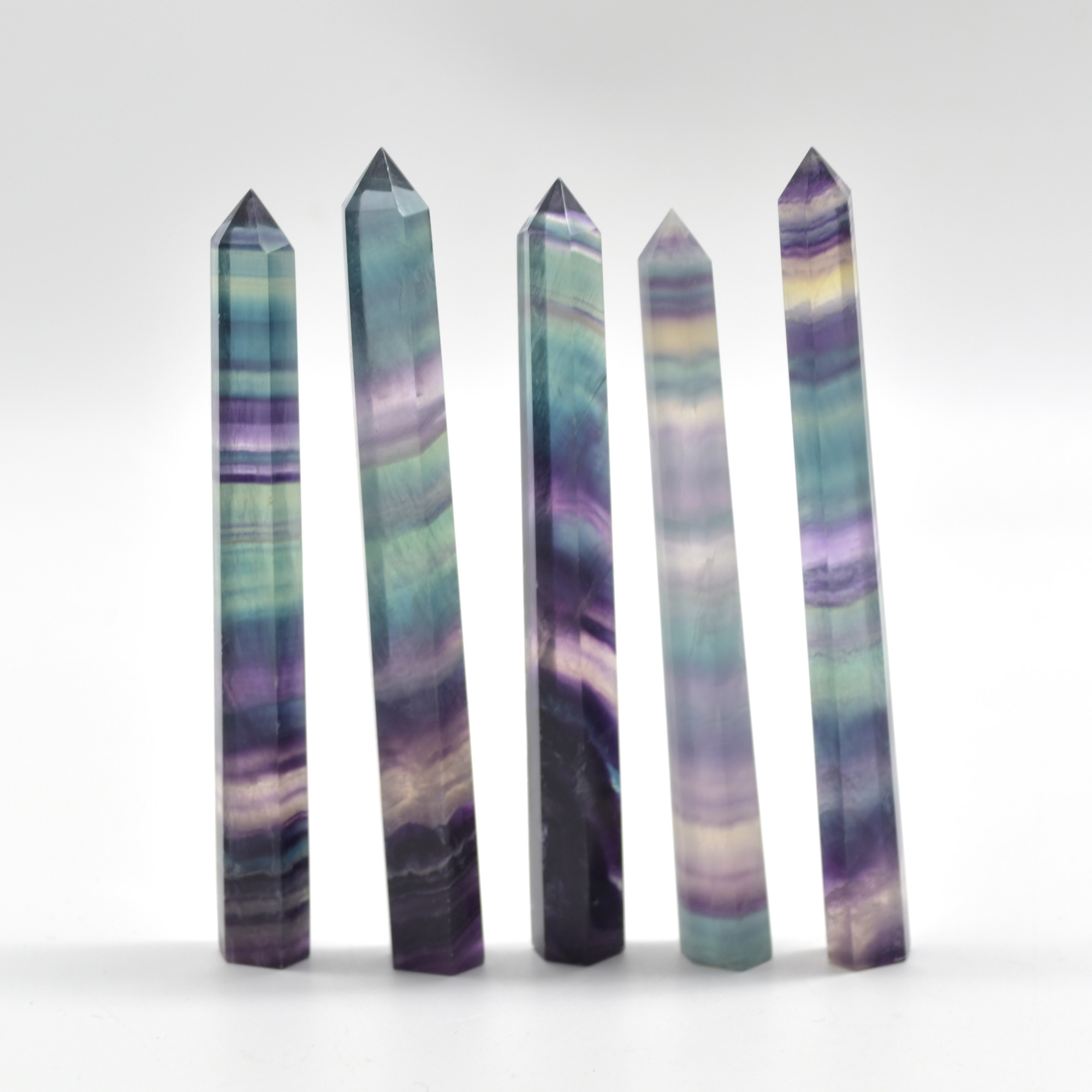 Rainbow Fluorite Crystal Point, Tower, Wand - 1 Count - choose from 11 sizes - Image 20