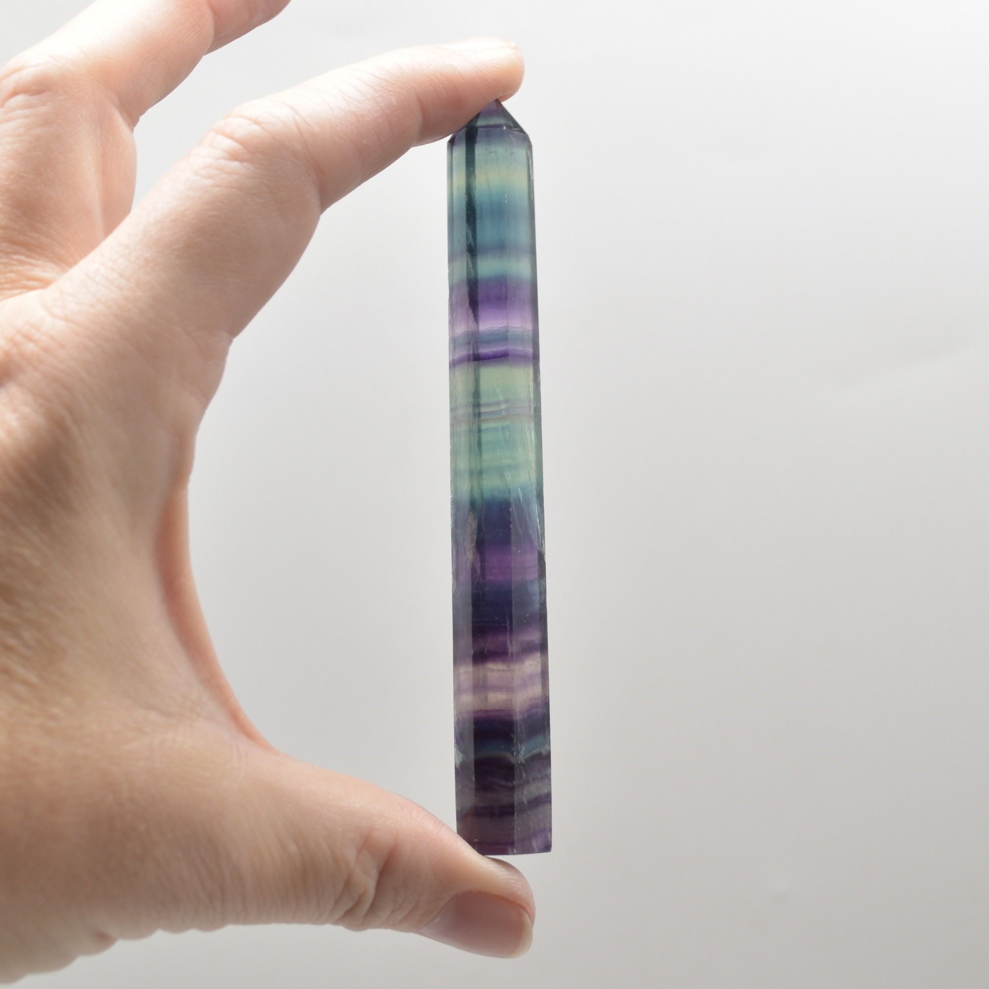 Rainbow Fluorite Crystal Point, Tower, Wand - 1 Count - choose from 11 sizes - Image 21