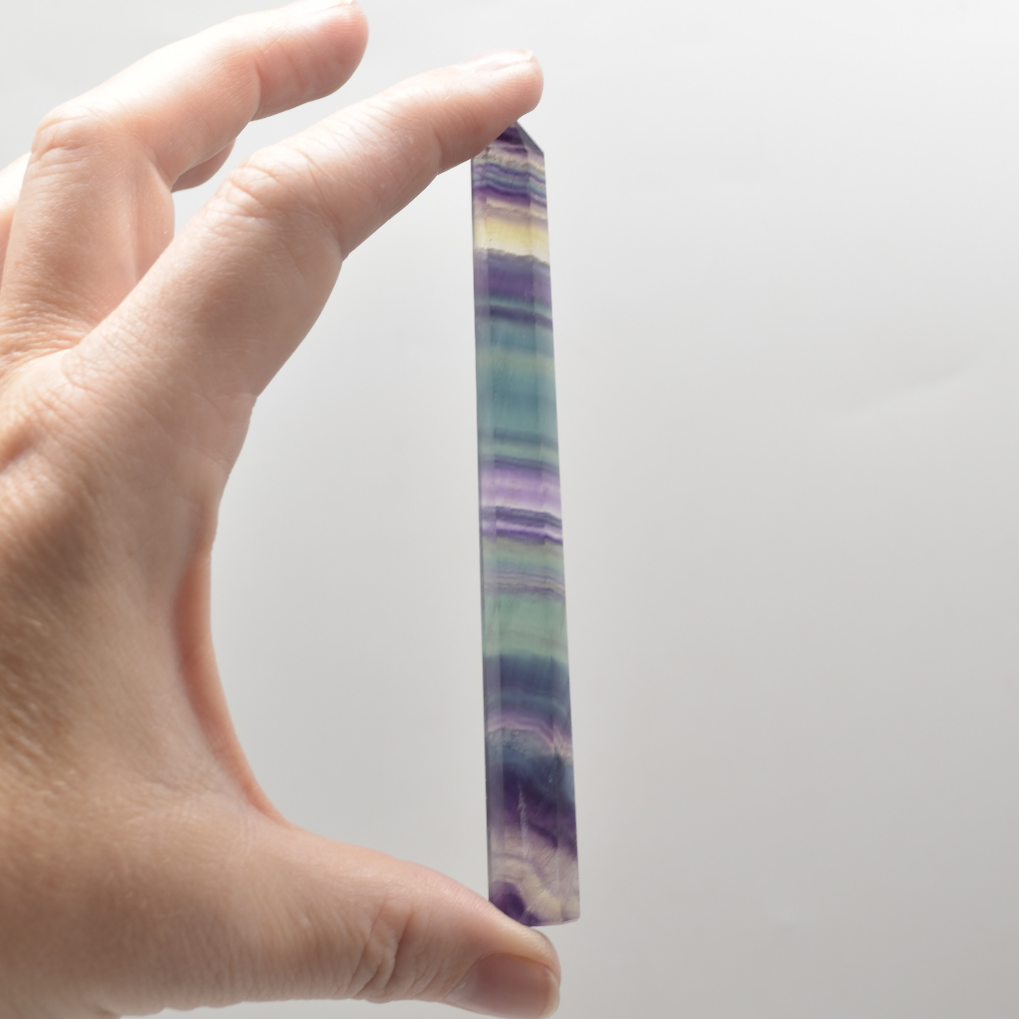 Rainbow Fluorite Crystal Point, Tower, Wand - 1 Count - choose from 11 sizes - Image 22
