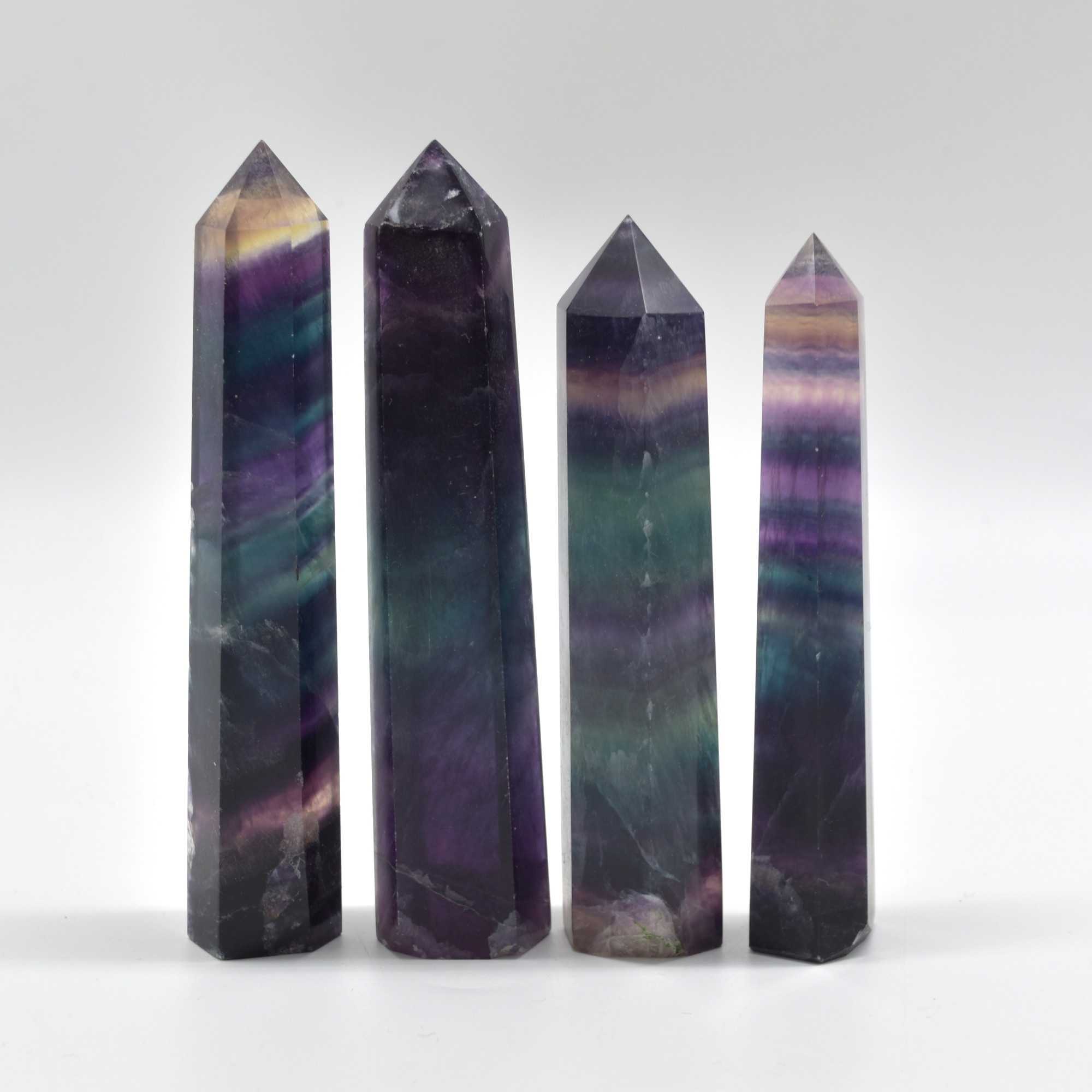 Rainbow Fluorite Crystal Point, Tower, Wand - 1 Count - choose from 11 sizes - Image 23