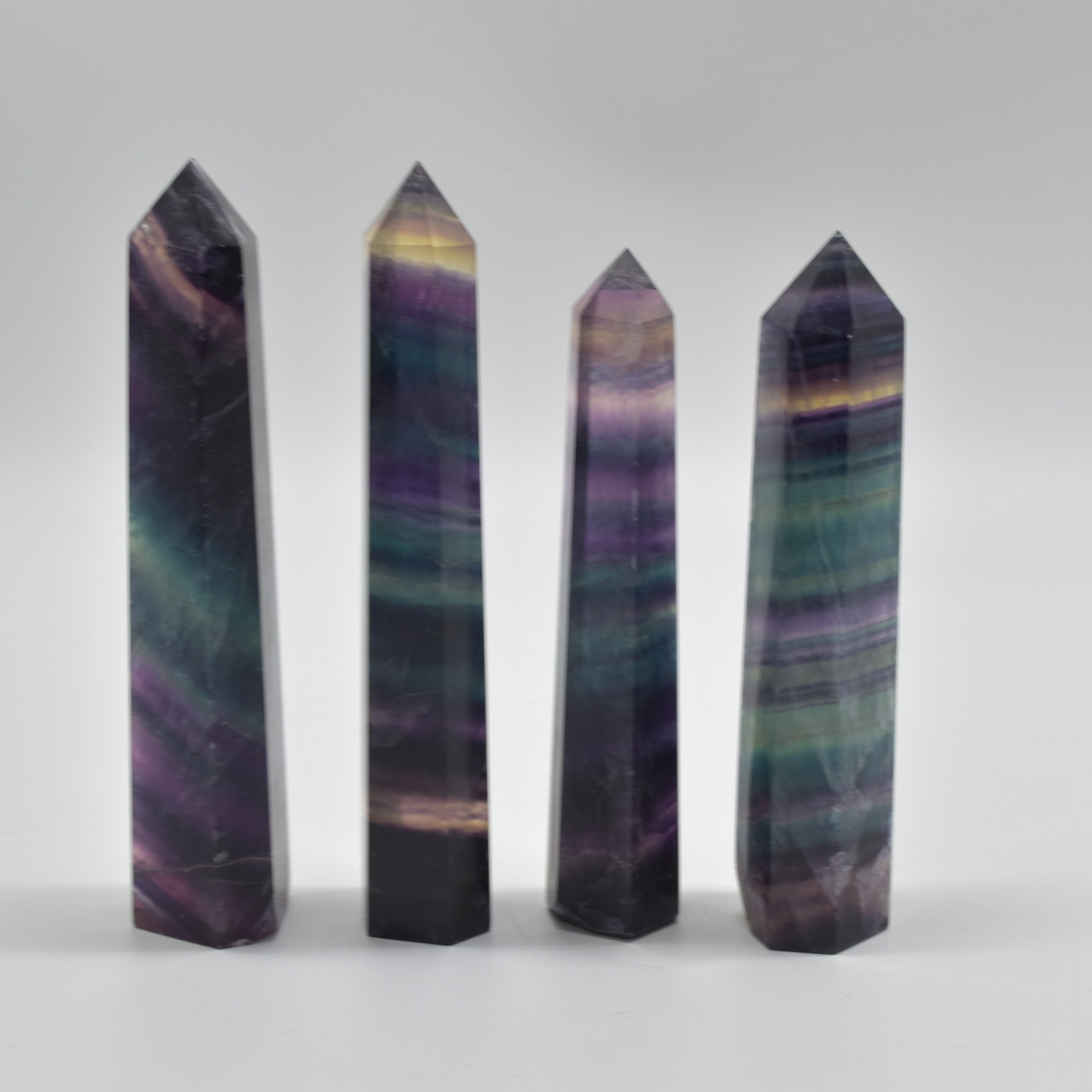 Rainbow Fluorite Crystal Point, Tower, Wand - 1 Count - choose from 11 sizes - Image 26