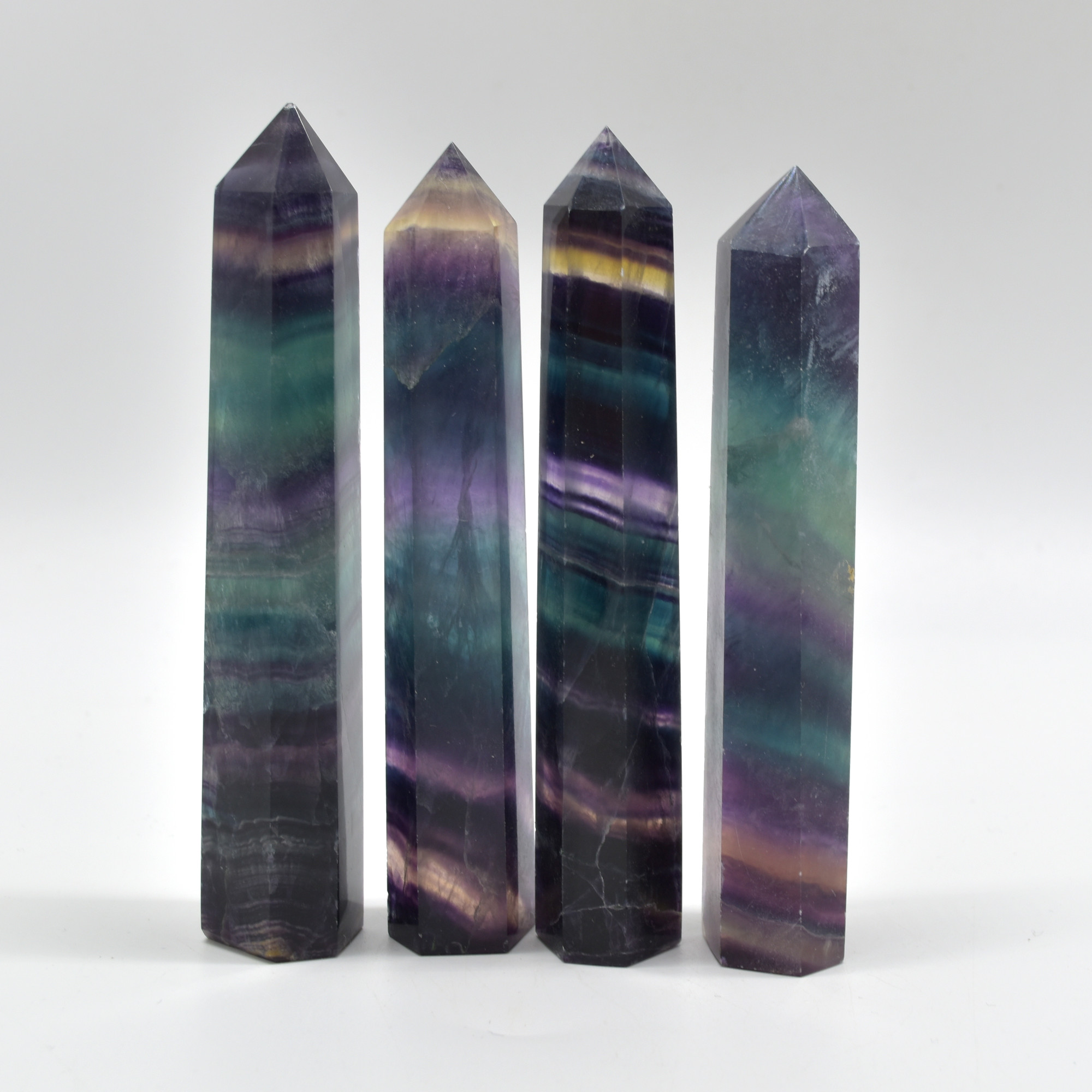 Rainbow Fluorite Crystal Point, Tower, Wand - 1 Count - choose from 11 sizes - Image 28