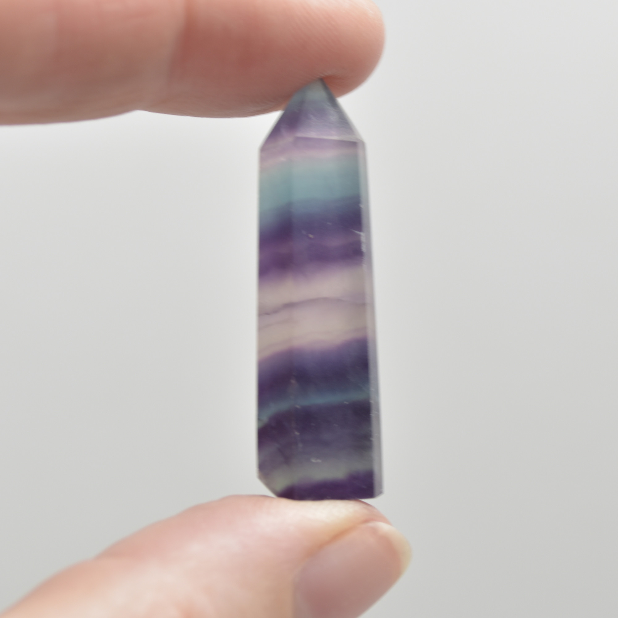 Rainbow Fluorite Crystal Point, Tower, Wand - 1 Count - choose from 11 sizes - Image 3