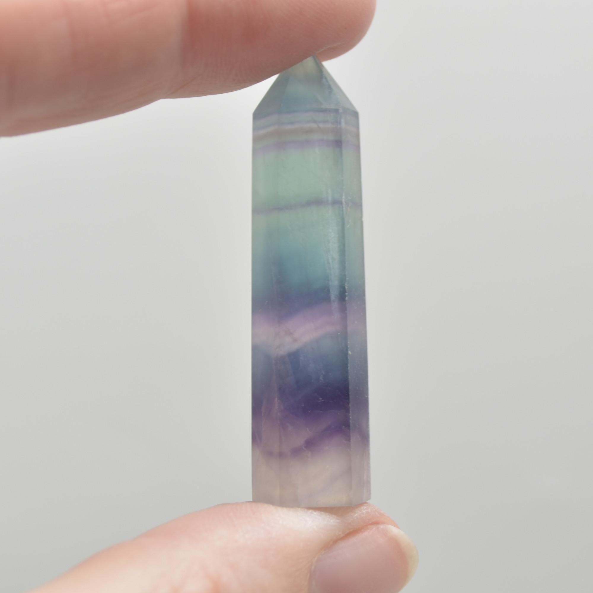 Rainbow Fluorite Crystal Point, Tower, Wand - 1 Count - choose from 11 sizes - Image 4