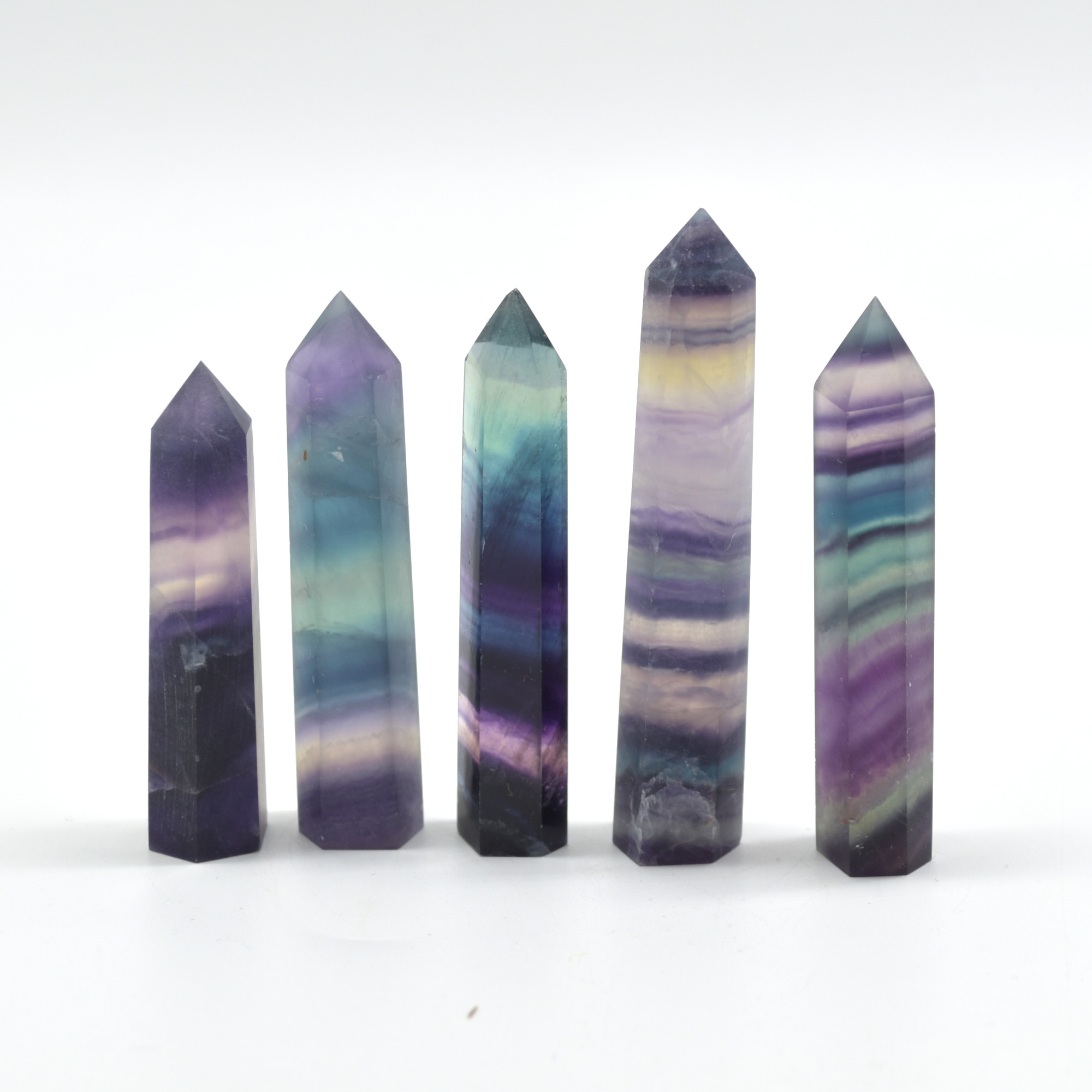Rainbow Fluorite Crystal Point, Tower, Wand - 1 Count - choose from 11 sizes - Image 5