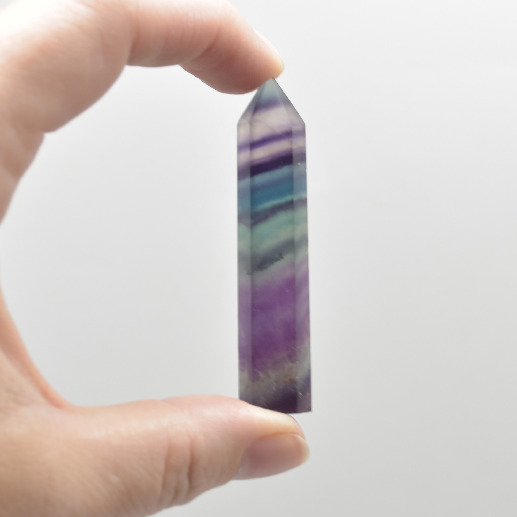 Rainbow Fluorite Crystal Point, Tower, Wand - 1 Count - choose from 11 sizes - Image 6