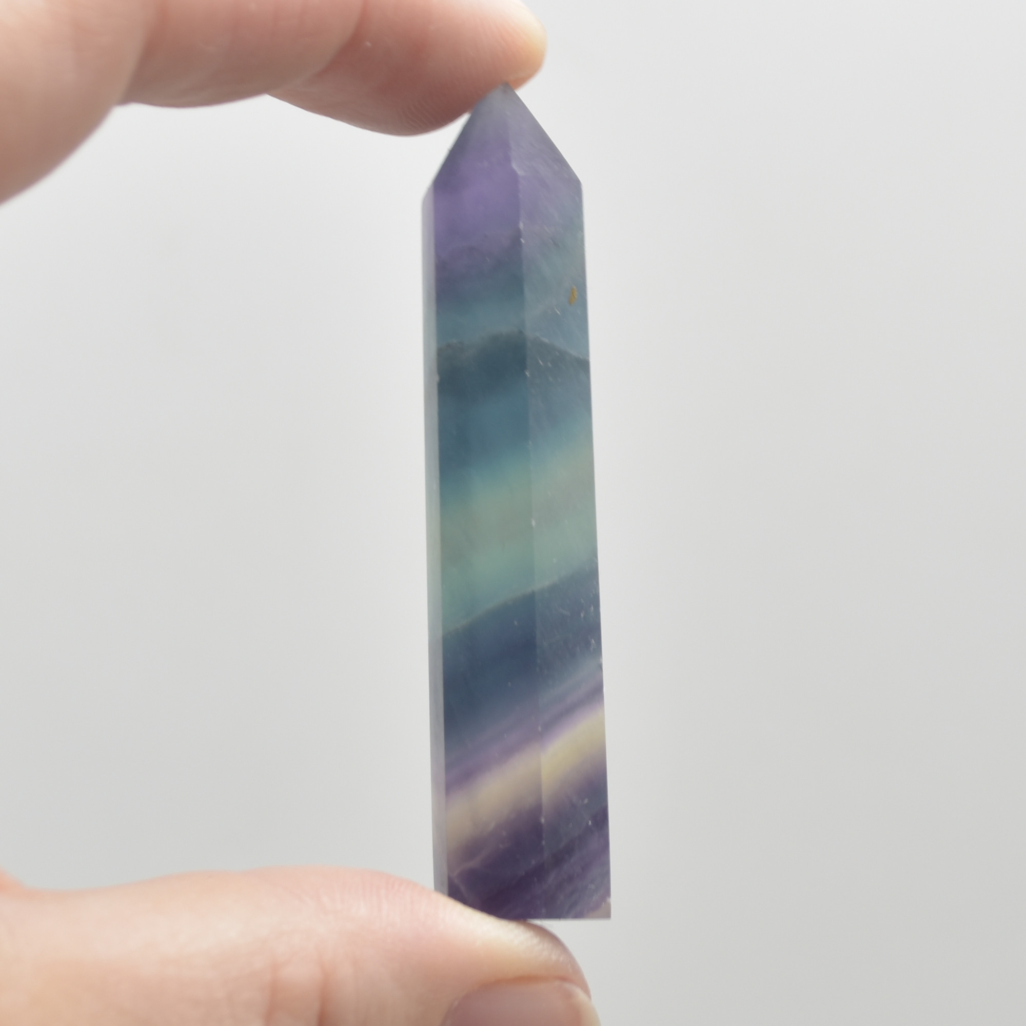 Rainbow Fluorite Crystal Point, Tower, Wand - 1 Count - choose from 11 sizes - Image 7