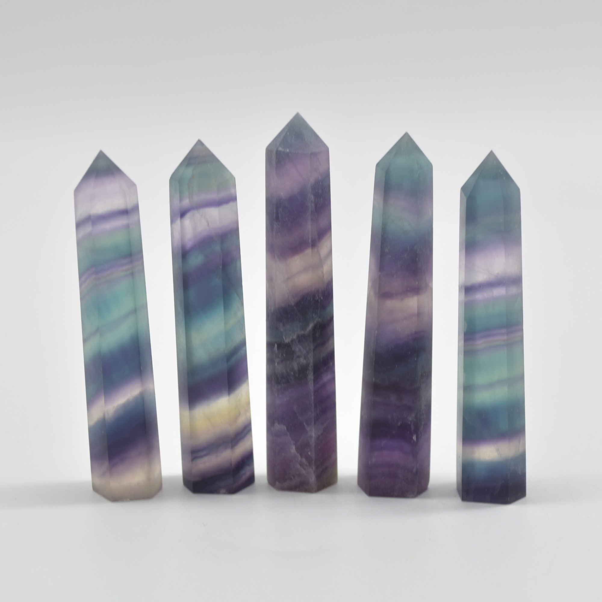 Rainbow Fluorite Crystal Point, Tower, Wand - 1 Count - choose from 11 sizes - Image 8