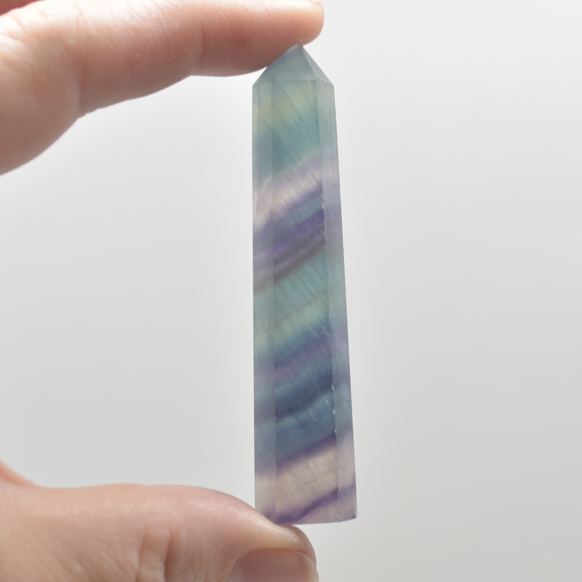 Rainbow Fluorite Crystal Point, Tower, Wand - 1 Count - choose from 11 sizes - Image 13