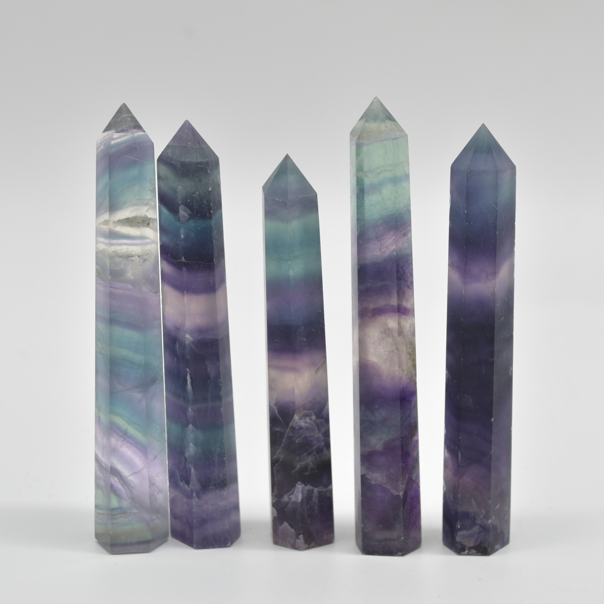 Rainbow Fluorite Crystal Point, Tower, Wand - 1 Count - choose from 11 sizes - Image 14