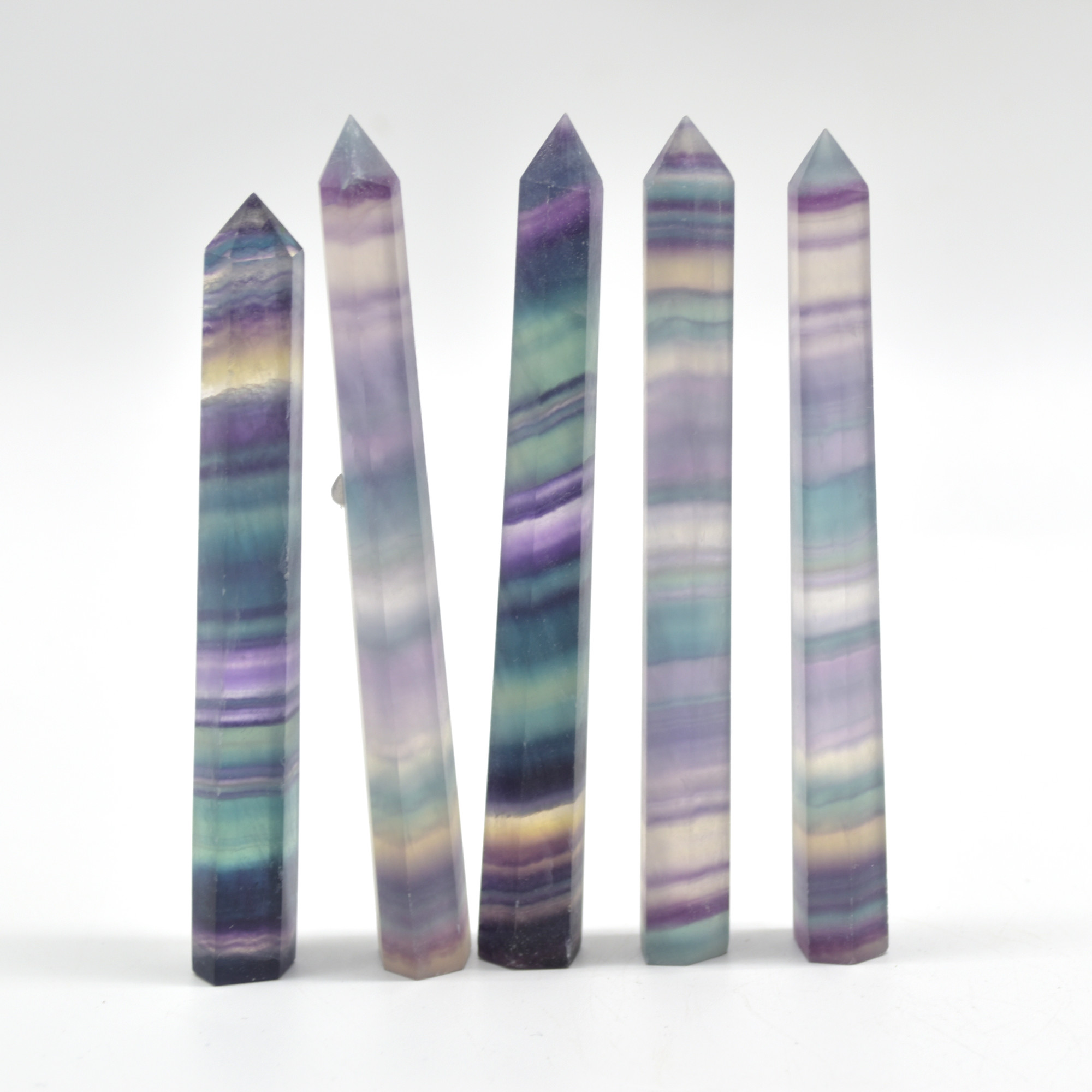 Rainbow Fluorite Crystal Point, Tower, Wand - 1 Count - choose from 11 sizes - Image 17