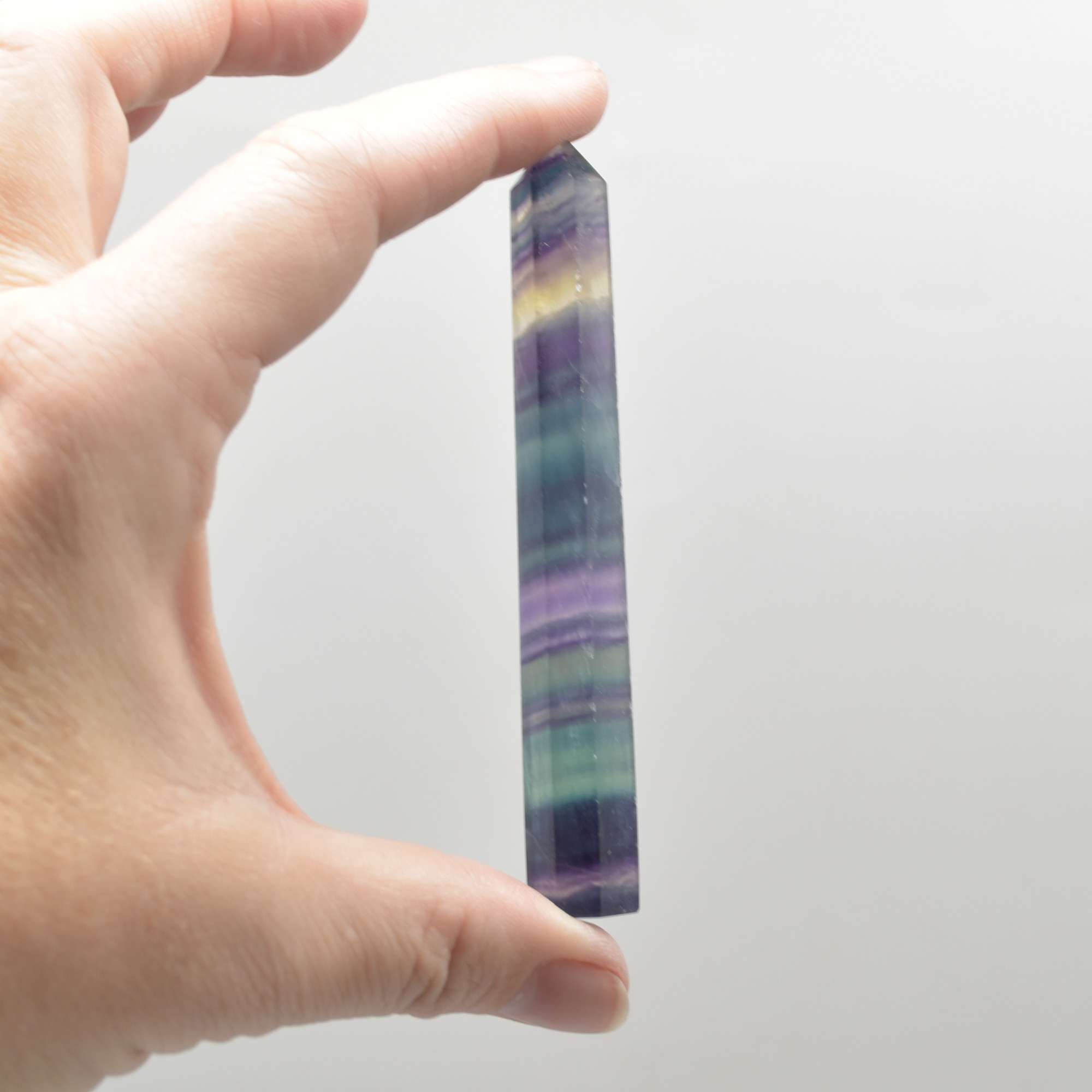 Rainbow Fluorite Crystal Point, Tower, Wand - 1 Count - choose from 11 sizes - Image 18
