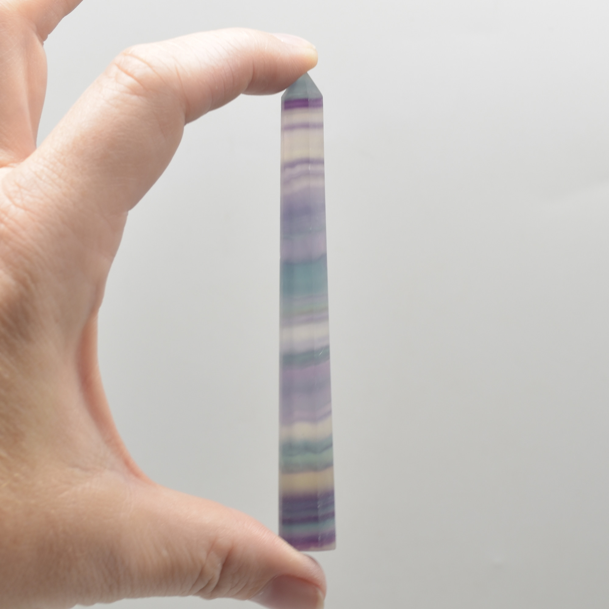 Rainbow Fluorite Crystal Point, Tower, Wand - 1 Count - choose from 11 sizes - Image 19