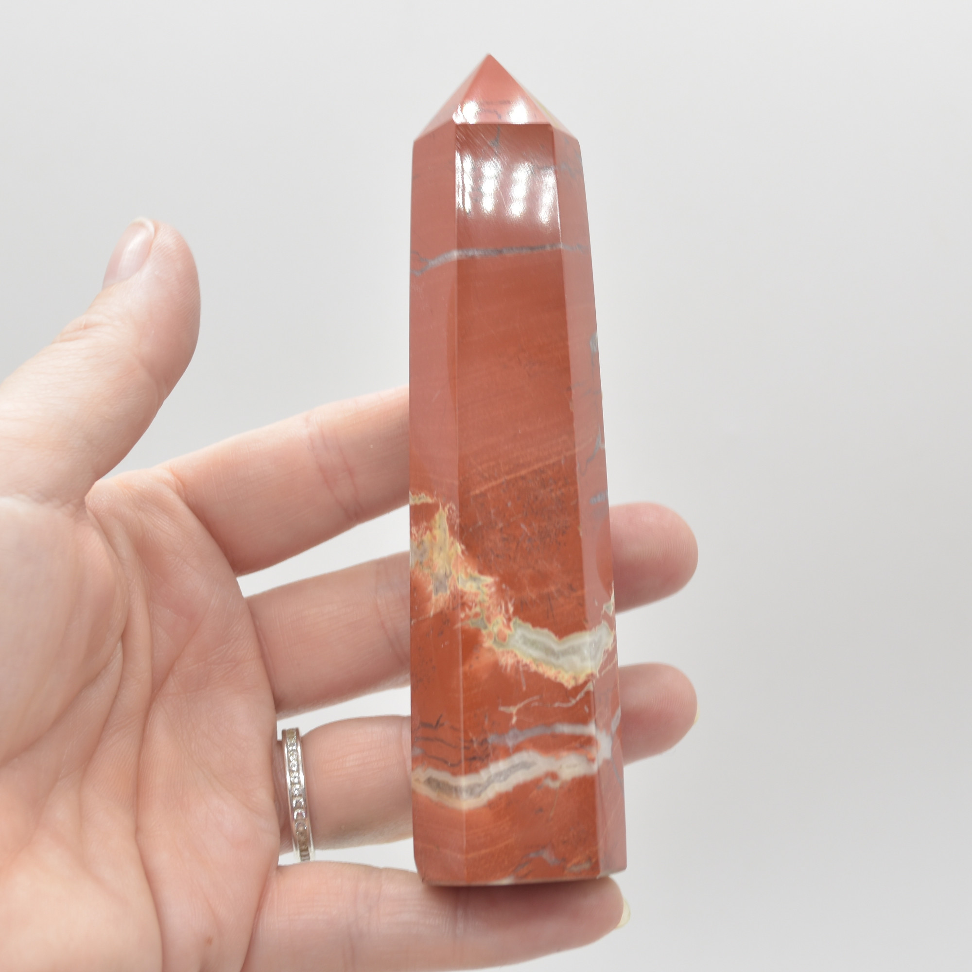 Red Jasper Crystal Point / Tower / Wand - 1 Count - 5 Sizes - Image 15