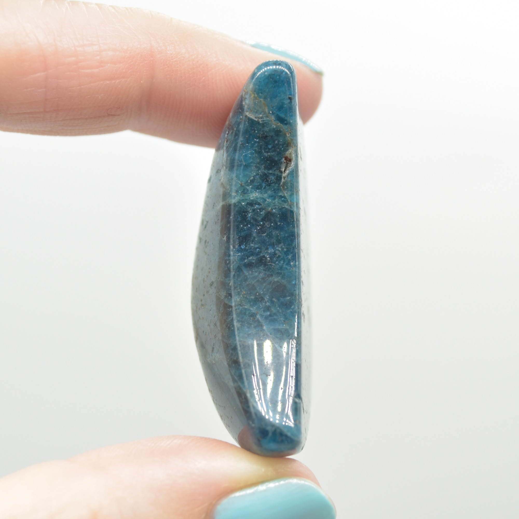 Apatite Crystal Puffy Crescent Moon - 4.2cm #03 - Image 2